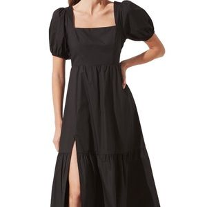 ASTR the Label puff sleeve midi dress, size medium